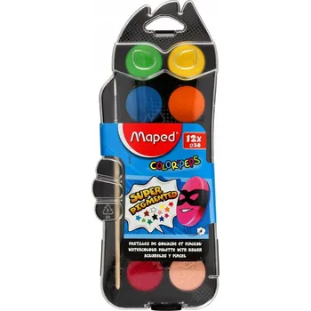 Vodová barva Akvarelové barvy Maped 12 ks