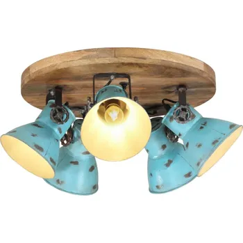 vidaXL Stropní svítidlo 25 W patina 50 x 50 x 25 cm E27 [371835] Barva: Modrá