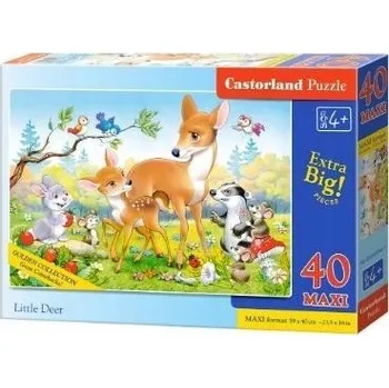 Puzzle PUZZLE 40 MAXI - MALÝ JELEN CASTOR, CASTORLAND