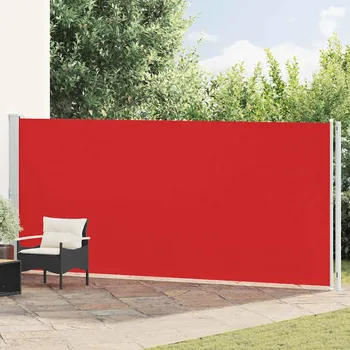 Markýza vidaXL Zatahovací boční markýza 180 x 600 cm [317965] Barva: Červená