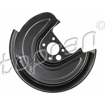 Brzdový systém Ochranný plech proti rozstřikování, brzdový kotouč TOPRAN 116 814