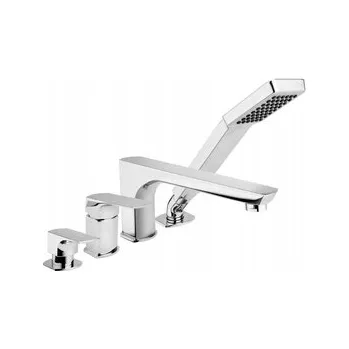 Vodovodní baterie Vanová a sprchová baterie KFA Armatura MOKAIT, dvouručková, stříbrná