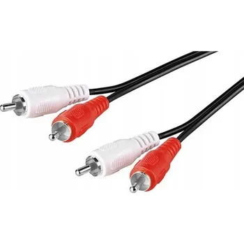 Audio kabel Goobay 50029 Audio kabel 2,5 m, 2x RCA, Černý