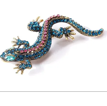 Brož Módní brož Salamandra 6,5x2,8