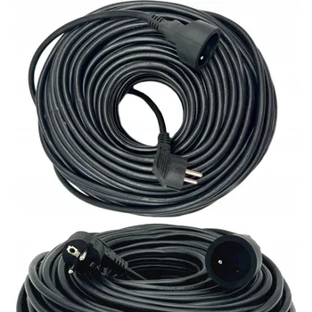 Napájecí kabel PRODLUŽOVACÍ KABEL STAVEBNÍ ZAHRADNÍ 3 x 2,5mm 20m ČERNÝ SILNÝ