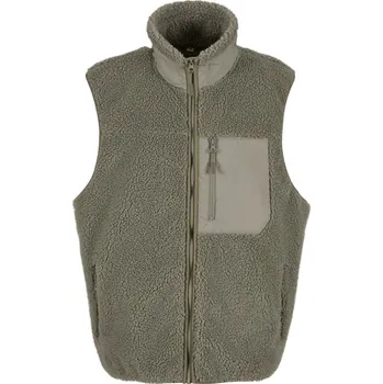 pracovní vesta Build your Brand Vesta BY 407 Bonded Sherpa, fleece, unisex COT560407anq00-pale olive XS Olivová světlá