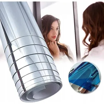 Zrcadlo FÓLIE ZRCADLO SAMOLEPICÍ NA ZEĎ NÁBYTEK NALEPOVACÍ 200 X 60 cm