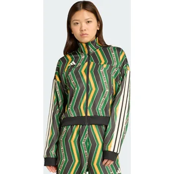 ADIDAS Sportovní bunda adidas x FARM Tiro 2XS ZELENÁ|ČERNÁ|ŽLUTÁ