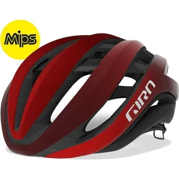 Cyklistická přilba GIRO Cyklistická helma Giro Aether Mips ČERNÁ|ČERVENÁ