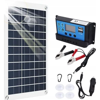Bezpečnostní kamera Polykrystalický solární panel 300 W 12 V s regulátorem 40 A a USB