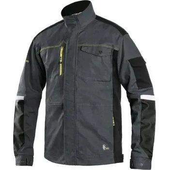 pracovní blůza Mikina montérková elastická bunda CXS STRETCH pánská - šedá-černá - 54