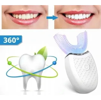 Elektrický zubní kartáček Sonický Kartáček na zuby Abcros 360 Stupňů Q černý