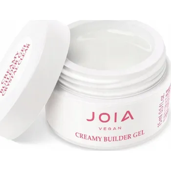Lak na nehty JOIA Vegan Creamy Builder Gel, Crystal Clear, 15 ml (Stavební gel, krémový, veganský, Crystal Clear, 15 ml)