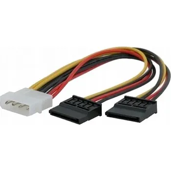 Napájecí kabel Napájecí kabel Lanberg MolexM -> 2x SATAF 0,15 m