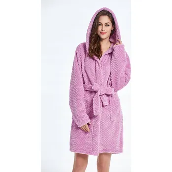 Dámský župan UNISEXOVÝ ŽUPAN L DLOUHÝ S KAPUCÍ-MĚKKÝ A ÚTULNÝ- PREMIUM