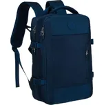 PETERSON Příruční funkční batoh PTN 24421 45x30x25 DARK BLUE s USB portem