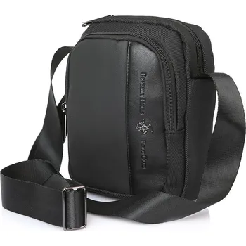 Beverly Hills Polo Club Pánská crossbody taška BHPC Miami USB černá