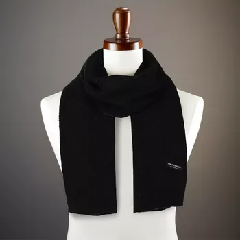 Šála Peterson Pánská černá teplá zimní šála 180x30 cm