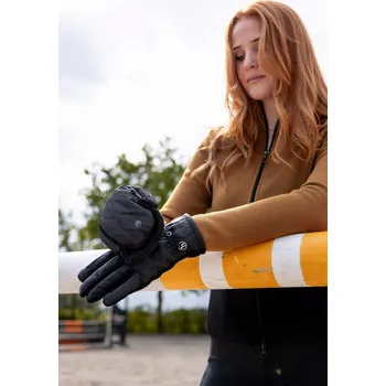 Jezdecké rukavice HORZE Dětské jezdecké rukavice NOA CAVIAR, velikost 6