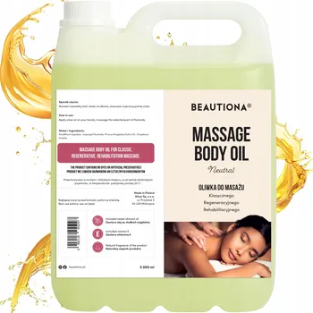 Masážní přípravek Beautiona Přírodní masážní olej 5 l
