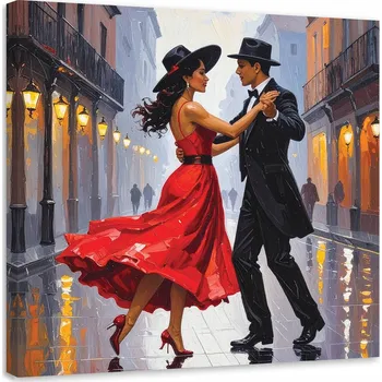 Obraz Obraz do obýváku ložnice, Zamilovaný pár tančí 20x20