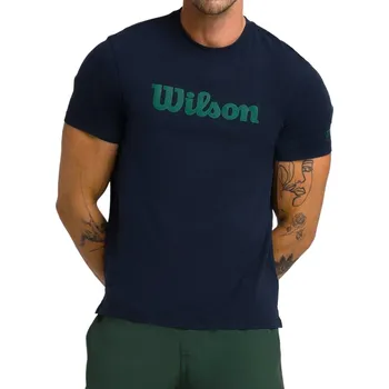 Pánské tričko Wilson Easy Street Tee Classic Navy/Field Green L