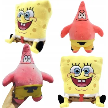 Obraz Sada plyšáků SpongeBob a Patrik – 28 cm a 33 cm – ideální jako dárek