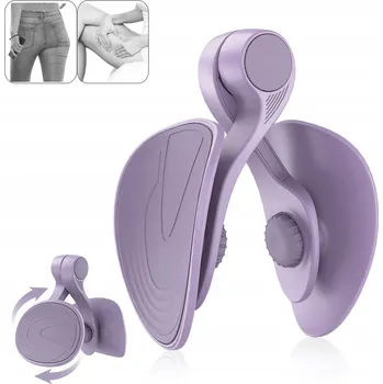 MOTÝLEK PRO CVIČENÍ SVALŮ PÁNEVNÍHO DNA TRENAŽÉR STEHEN A BOKŮ FIALOVÝ