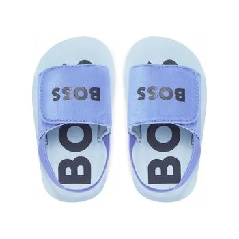 Chlapecké sandály BOSS dětské sandály textilní modré velikost 29