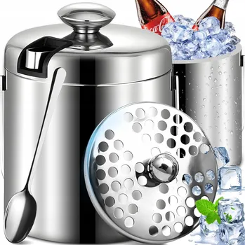 Nádoba na led TERMOKBELÍK NA LED COOLER NÁDOBA NA LED 1,3 L S VÍKEM A KLEŠTĚMI