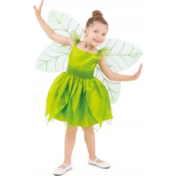 Karnevalový kostým Kostým víly pro dívku vel. M zelený 120-130 karneval ples maškarní