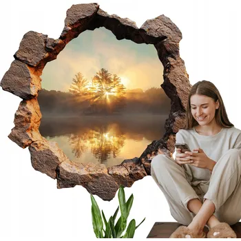 Samolepící dekorace Samolepka Dekorace na Fólii Samolepící na Zeď 130x129 Skalnatá krajina