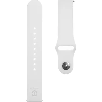 Řemínek na hodinky Taktický silikonový řemínek pro Garmin Vivoactive 3, bílý