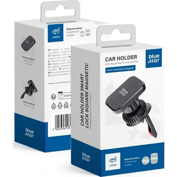BLUE STAR SMART LOCK SQUARE magnetický držák ventilace černý