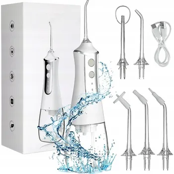 BEZDRÁTOVÝ ZUBNÍ IRIGÁTOR PULSUJÍCÍ, 5 REŽIMŮ + 5 TRYSKEK