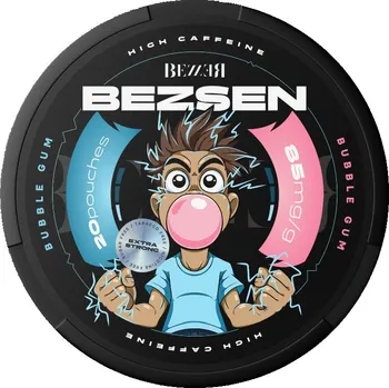 Bonbon Kofeinové Sáčky Bubble Gum Bez Cukru BEZZER Bezsen 85mg Kofeinu