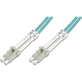 DIGITUS Fiber Optic Patch Cord, LC to LC, Multimode OM4 - 50/125 µ, Duplex Length 5m