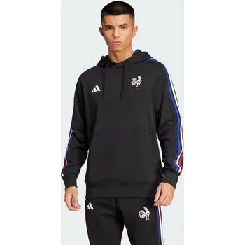 Dámská mikina ADIDAS Mikina France Essentials 3-Stripes XS ČERNÁ