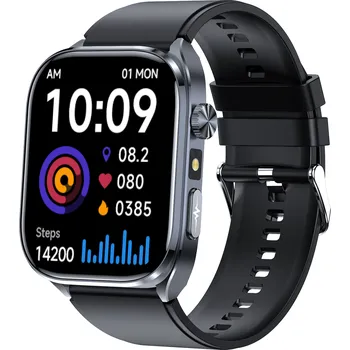 Chytré hodinky PulsGo HEALTH ET572 Fit / EKG / Krevní tlak / Cukr v krvi / Složky krve / Teplota / Hovory / AI asistent 661308