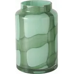 Boltze Zelená skleněná váza VERANA, výška 20 cm