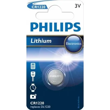 Článková baterie Philips Lithium CR1220/00B 1 ks