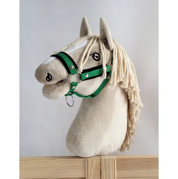 Hobby horsing Nastavitelná ohlávka pro koně Hobby Horse A3 zelená