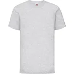 FRUIT OF THE LOOM KIDS VALUEWEIGHT T / Dětské tričko s krátkým rukávem - světle šedý melír 140