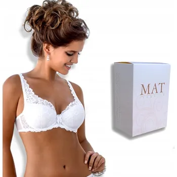 Podprsenka MAT vyztužená podprsenka bílá, velikost 75D