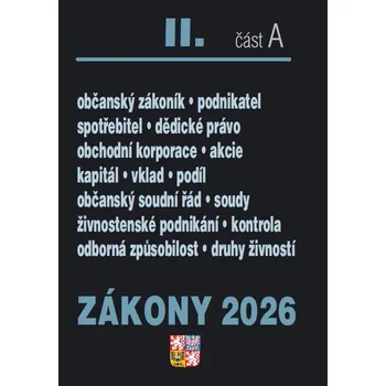 Zákony II A/2026 – Občanský zákoník