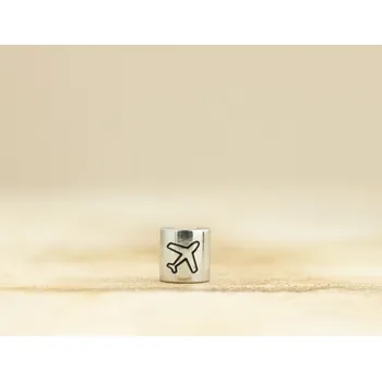 Dětské navlékací korálky Letadlo Barva: Stříbrná