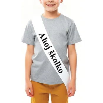 Party dekorace Šerpa - Ahoj školko Světle růžová