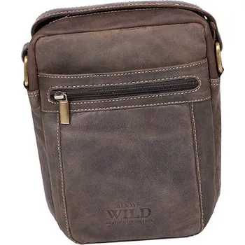 Pánská messenger taška z přírodní hovězí kůže 250587-MH Barva: Hnědá