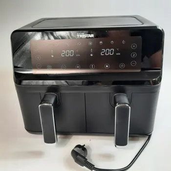 fritéza Tristar Horkovzdušná fritéza s dvojitým košem | FR-9026 | Výkon 2700 W | Objem 8 l | Černá