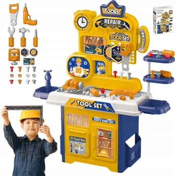 Obraz Velká Dílna s Nářadím Sada pro Kutily pro Děti +35 dílů